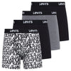 Levis Mens Boxer Briefs Breathable Stretch Underwear 4 Pack
