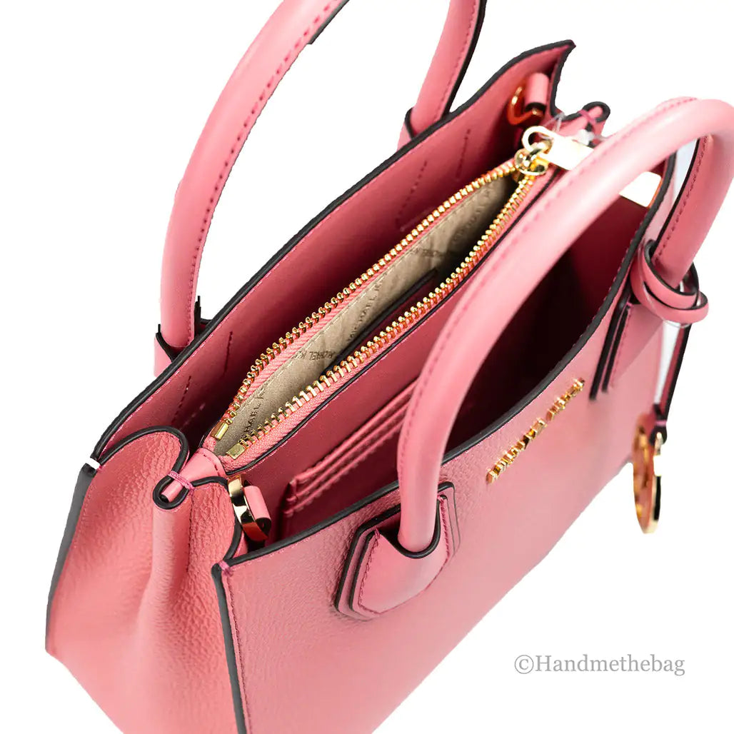 Michael Kors Mercer Leather Messenger Crossbody Bag