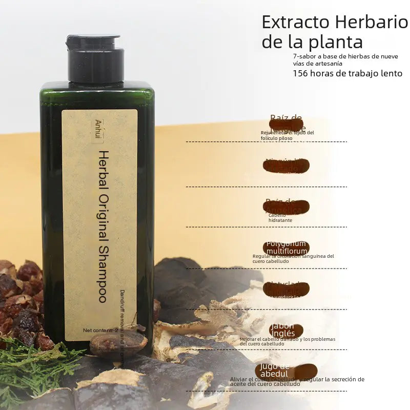 Herbal Shampoo with Natural Ingredients and No Silicone