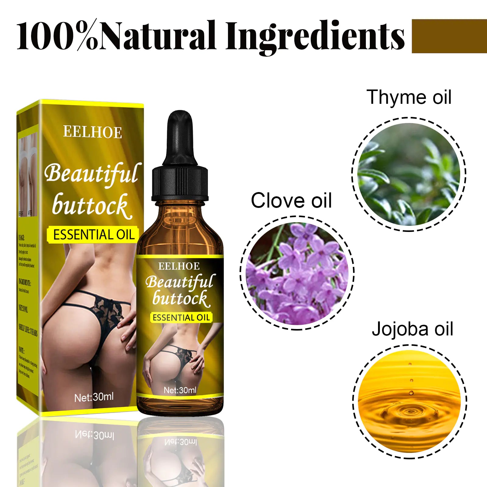 Essential Oil for Lifting and Firming Buttocks