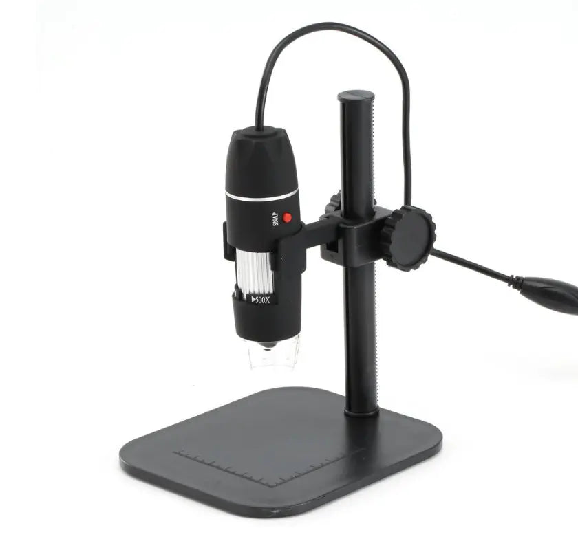Black Digital Microscope Camera with Magnifier Lens