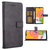 Phone Case for Samsung Galaxy A01 Folio Flip Wallet CasePU Leather Credit Card Holder Slots Heavy Duty Full Body Protection Kickstand Protective Phone Cover GalaxyA01 A 01 A01 Black