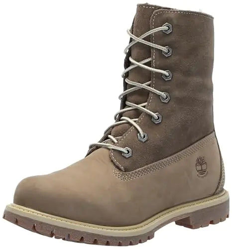 Timberland Womens Authentic Mid Warm Lined Waterproof Boot Taupe-New 2024 7