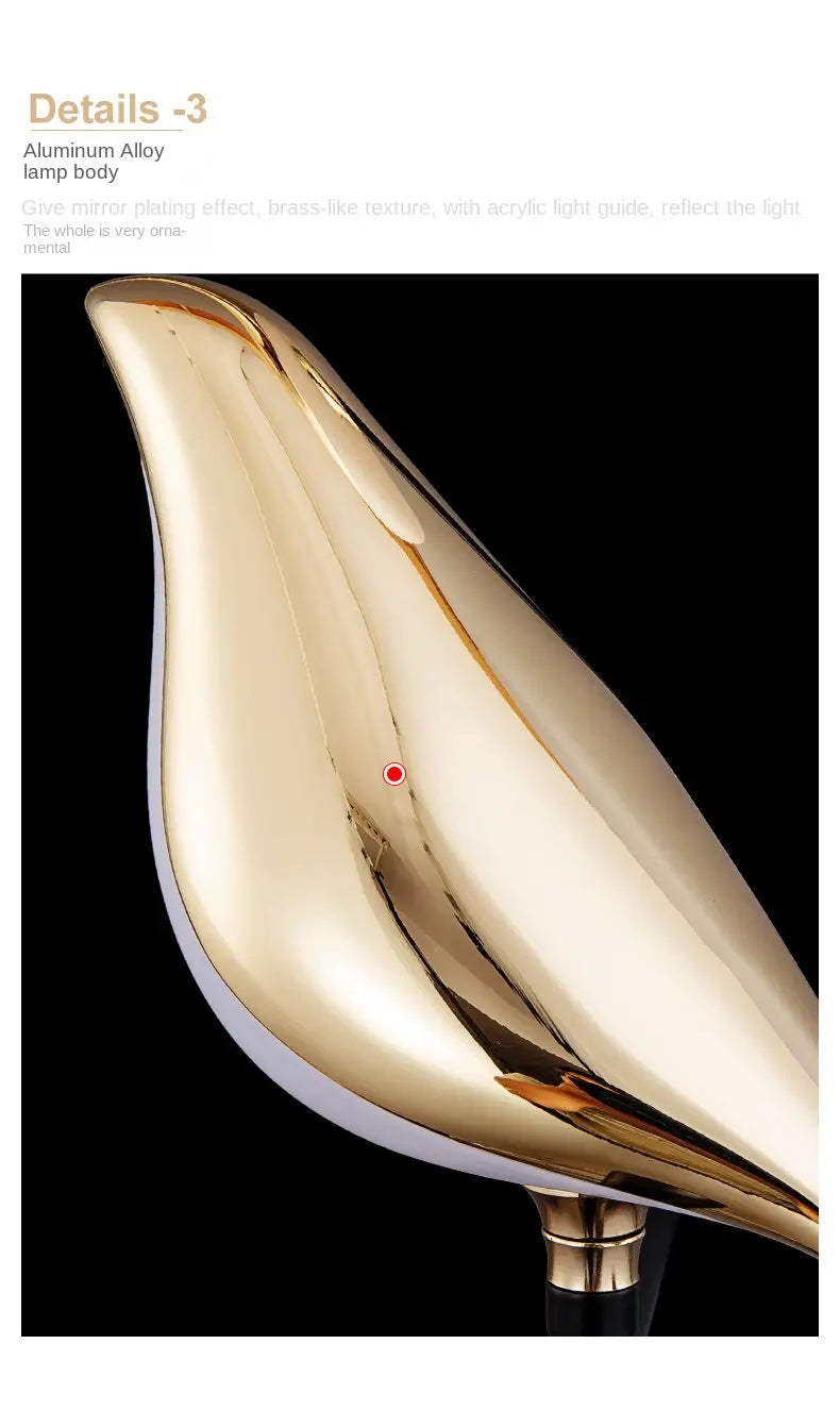 Modern Magpie LED Wall Lamp for Bedroom Decor