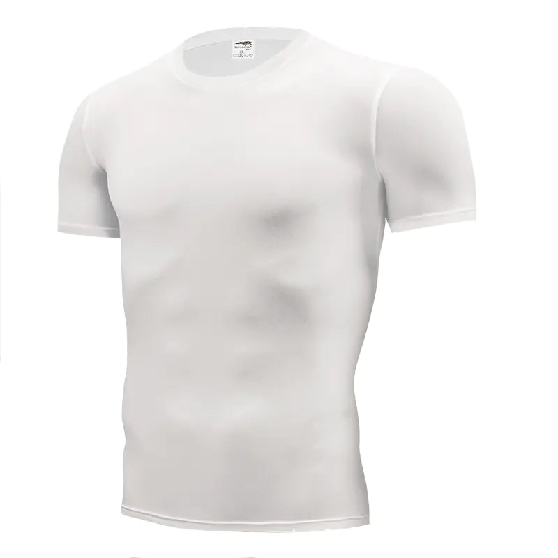 Solid Color Slim Fit Crew Neck T-Shirt