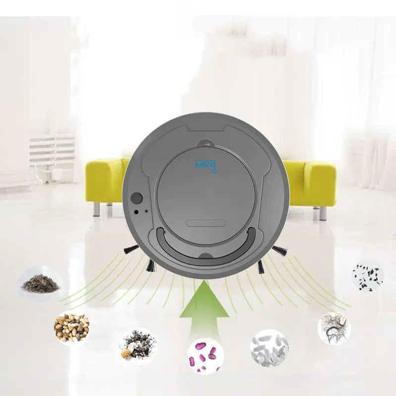 Smart Vacuum Cleaner with Mopping and Brush Function
