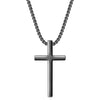 Minimalist Titanium Steel Cross Pendant Necklace for Women
