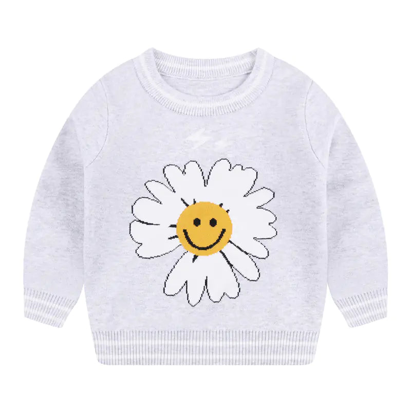 Smiley Knitted Sweater for Children
