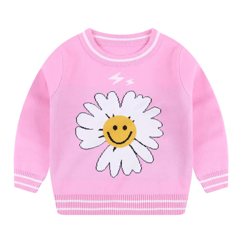 Smiley Knitted Sweater for Children