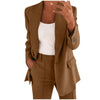 Blazer Sets Women 2 Piece Outfits Pants Suits Dressy Business Casual Outfits Blazer Pantsuit Set Work Office Jacket