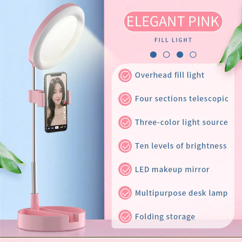 Foldable LED Light Set of 6 for Selfie and Makeup