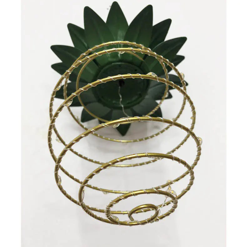 Solar Pineapple Shaped Outdoor Hanging Lantern