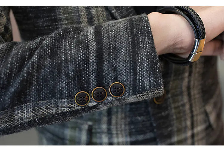 Men's Slim Fit Casual Blazer - Korean Style Jacket